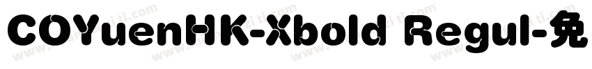COYuenHK-Xbold Regul字体转换